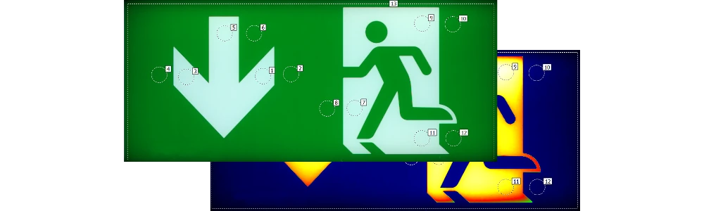 Escape sign luminaire