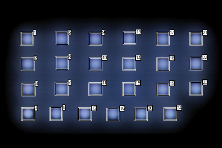 color image of the LED assembly group LED裝配組的彩色圖像